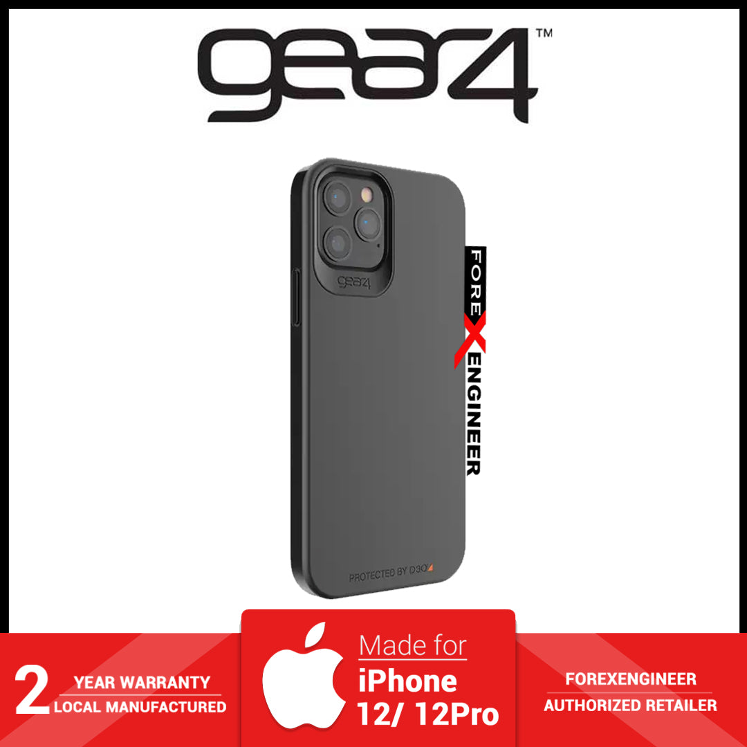 Gear4 Holborn Slim for iPhone 12 - 12 Pro 5G 6.1" - D30 Material Technology - Black ( Barcode : 840056128057 )