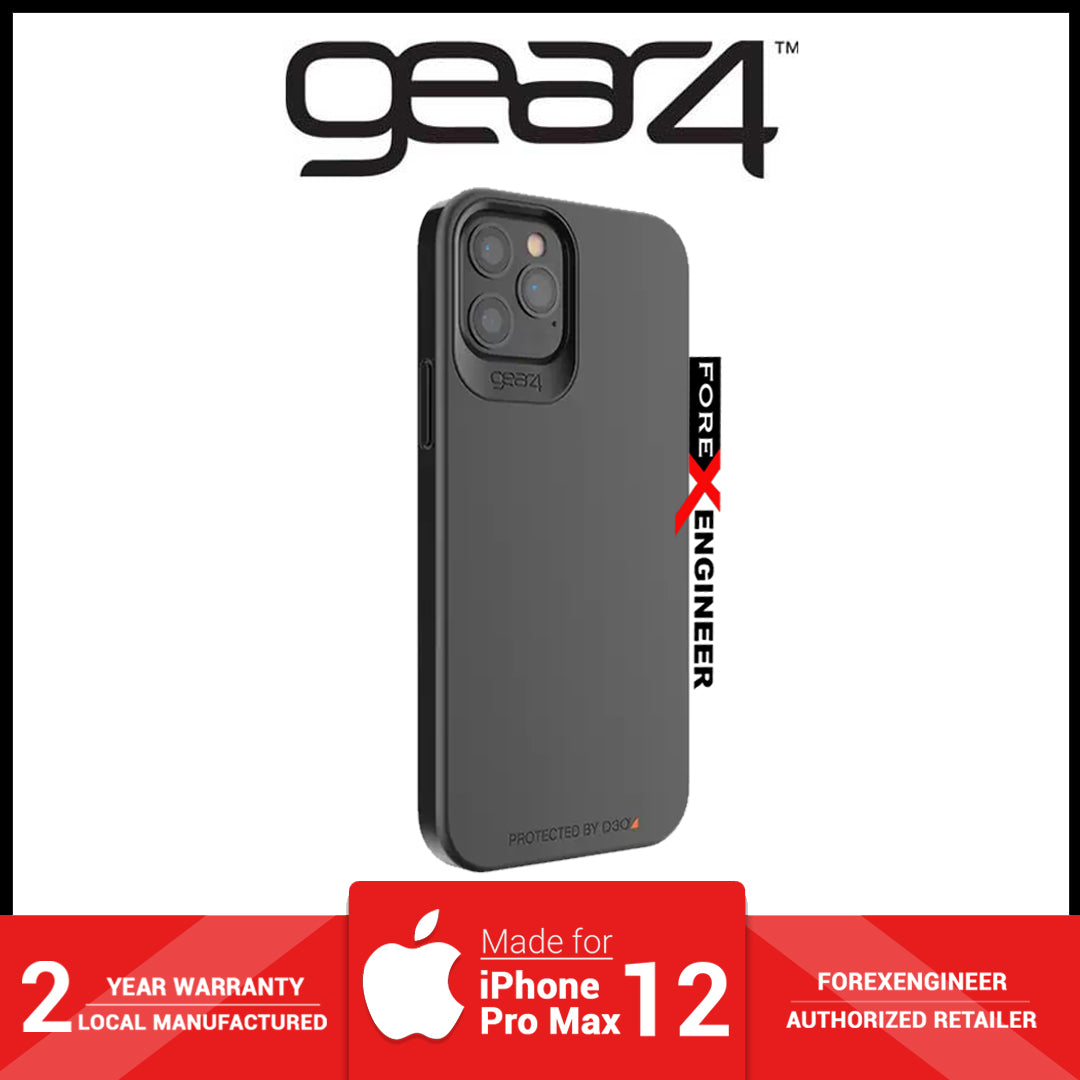 Gear4 Holborn Slim for iPhone 12 Pro Max 5G 6.7" - D30 Material Technology - Black ( Barcode : 840056128279 )