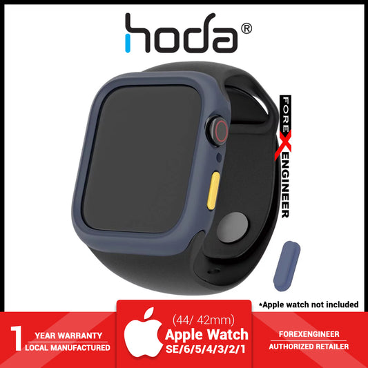 Hoda Rough Case for Apple Watch Series 7 - SE - 6 - 5 - 4 - 3 - 2 - 1 ( 45mm - 42mm - 44mm ) -  Blue (Barcode : 4713381517574 )