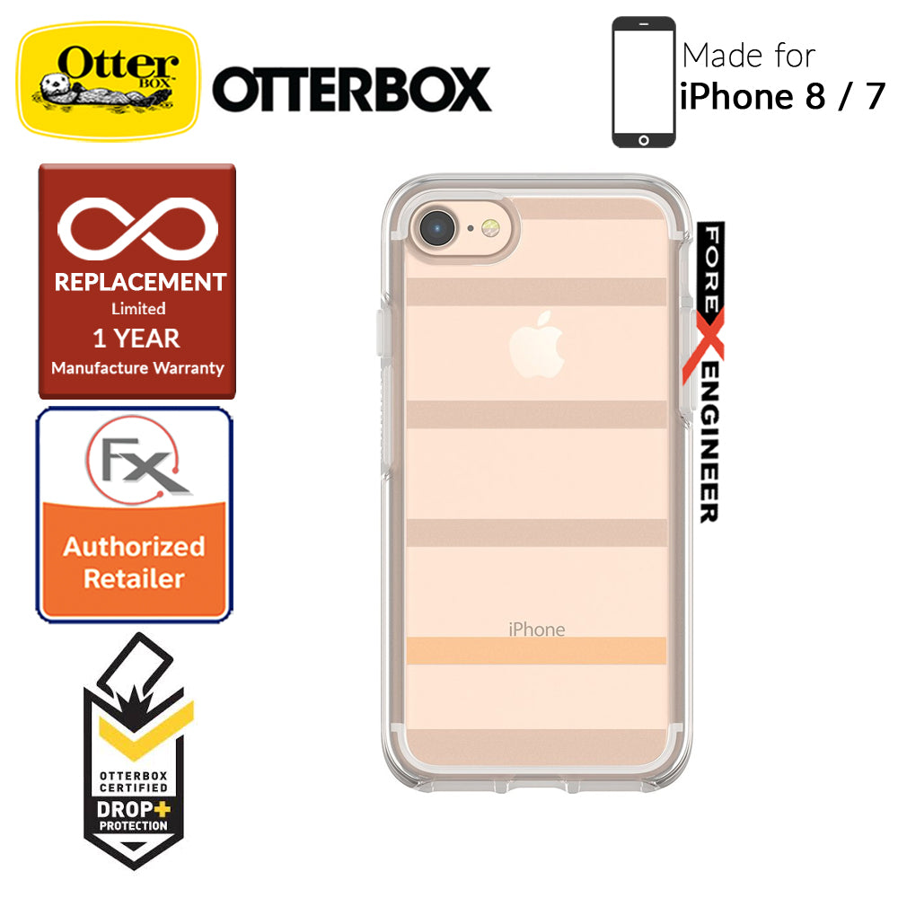 OtterBox Symmetry Clear Series for iPhone 7 - 8 - Inside The Lines (Compatible with iPhone SE 2nd Gen 2020)