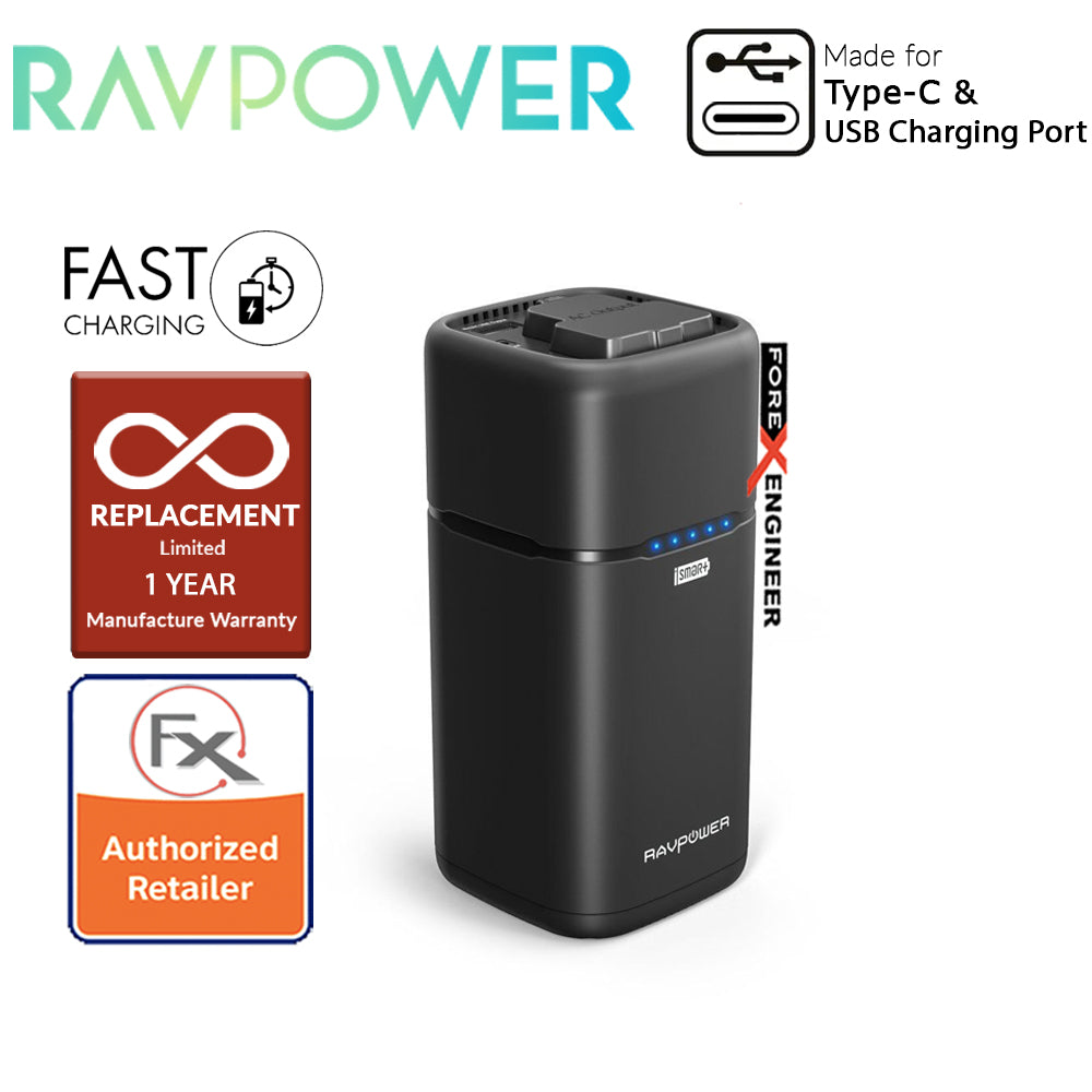 RavPower RP-PB054 AC Outlet 20100mAh Power Bank - compatible most mobile devices as well as any 240V home applaince up to 65W charged