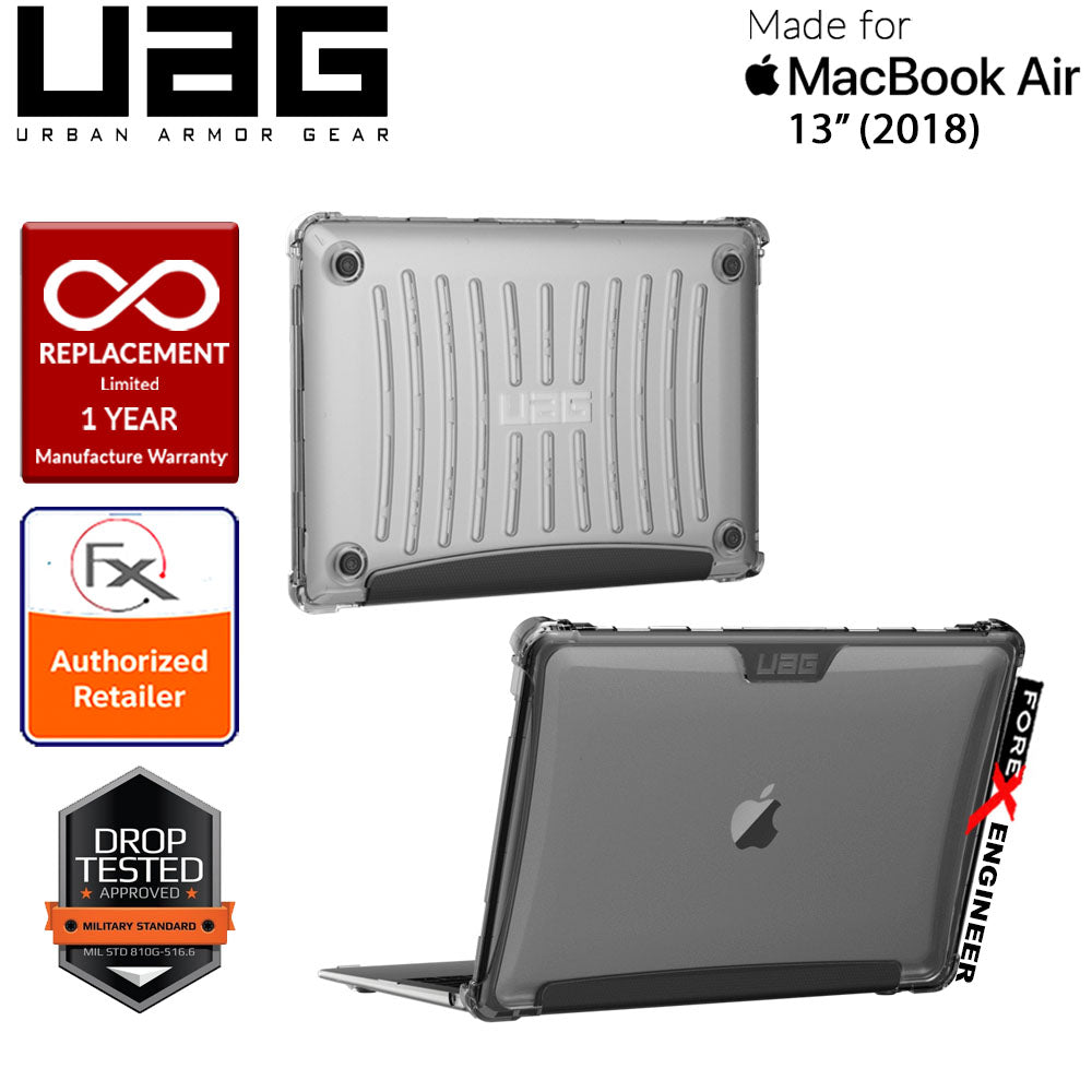 UAG Plyo for Macbook Air - M1 13” ( 2018 - 2020 ) -  Feather-Light Rugged Military Drop Tested - Ice ( Barcode : 812451031676 )