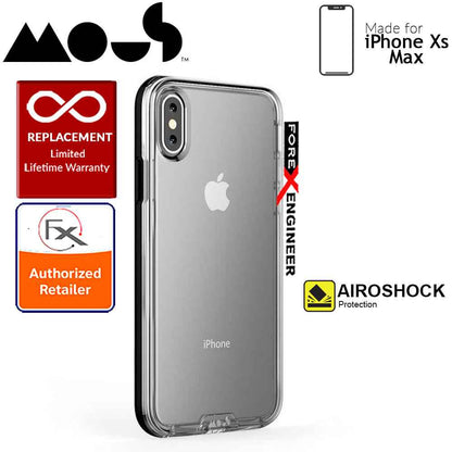Mous Clarity Case for iPhone Xs Max - Air Shock High Impact Material - Clarity Black - Forexengineer-malaysia