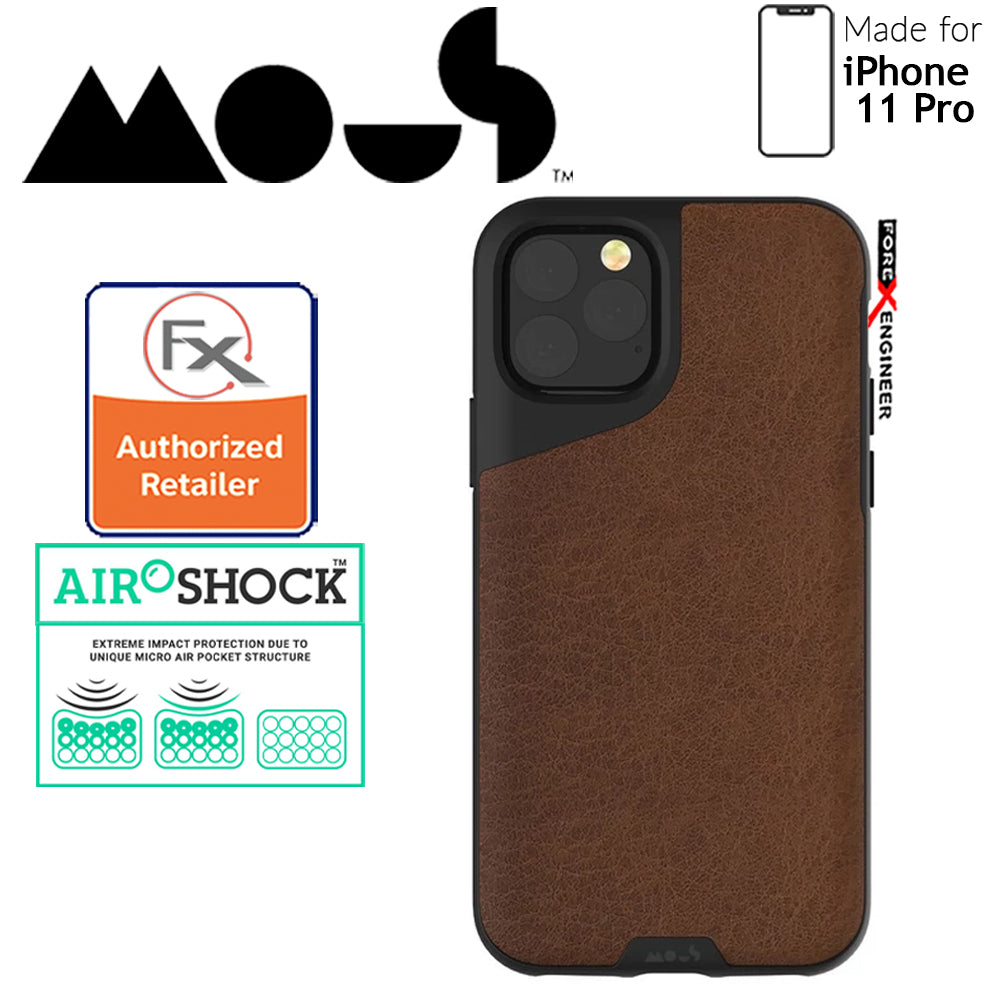Mous Contour for iPhone 11 Pro (Brown Leather)