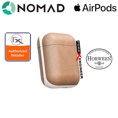 [ONLINE EXCLUSIVE] Nomad Rugged Case for AirPods - Genuine Premium Horween Leather from USA - Natural - Forexengineer-malaysia