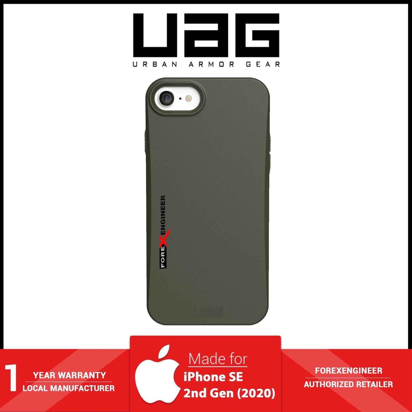 UAG Outback for iPhone SE ( 2020 ) - Olive (Barcode: 812451034622 )