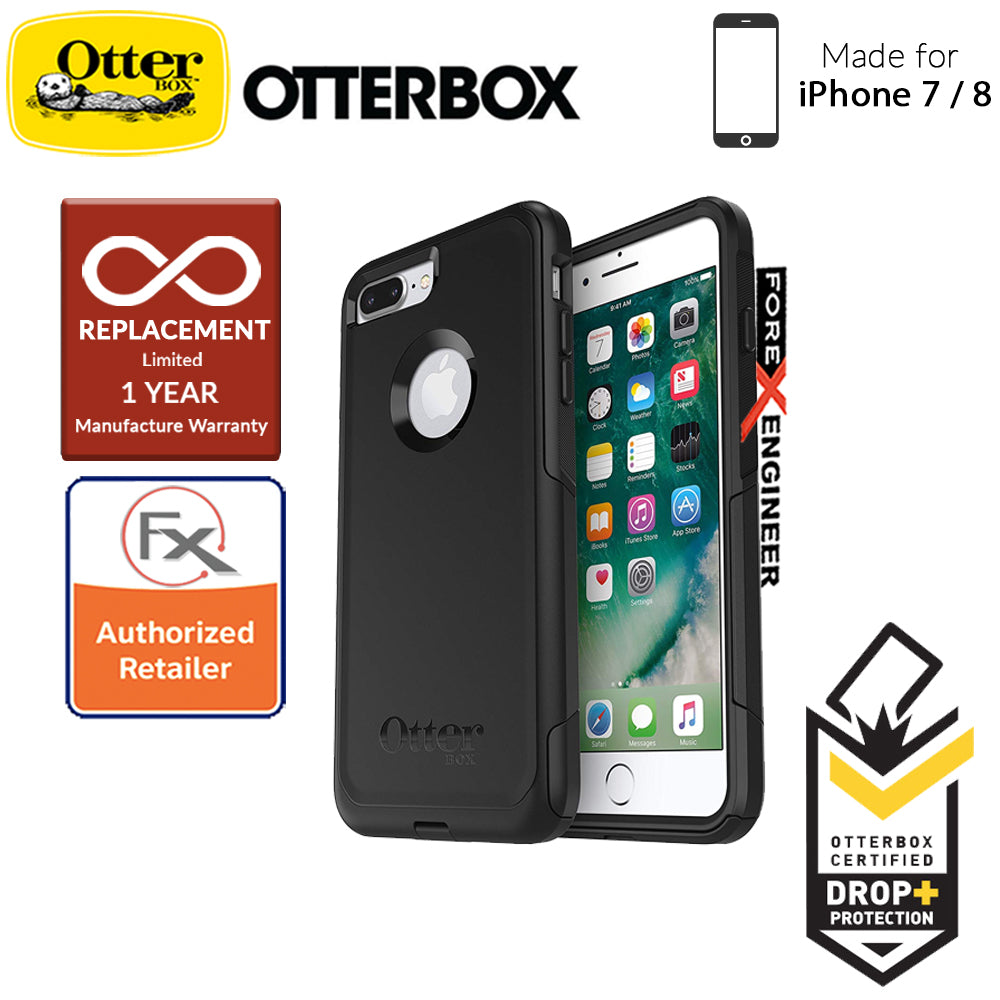 OtterBox Commuter Series for iPhone 8 - 7 - 2 Layers Lightweight Protection Case - Black (Compatible with iPhone SE 2nd Gen 2020)