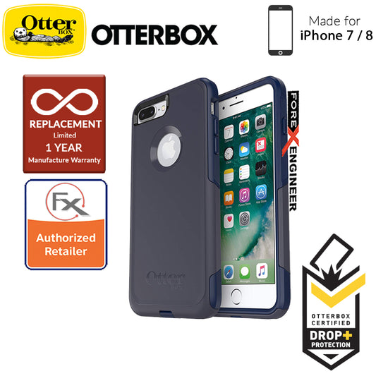 OtterBox Commuter Series for iPhone 8 - 7 - 2 Layers Lightweight Protection Case -  Indigo Way (Compatible with iPhone SE 2nd Gen 2020)