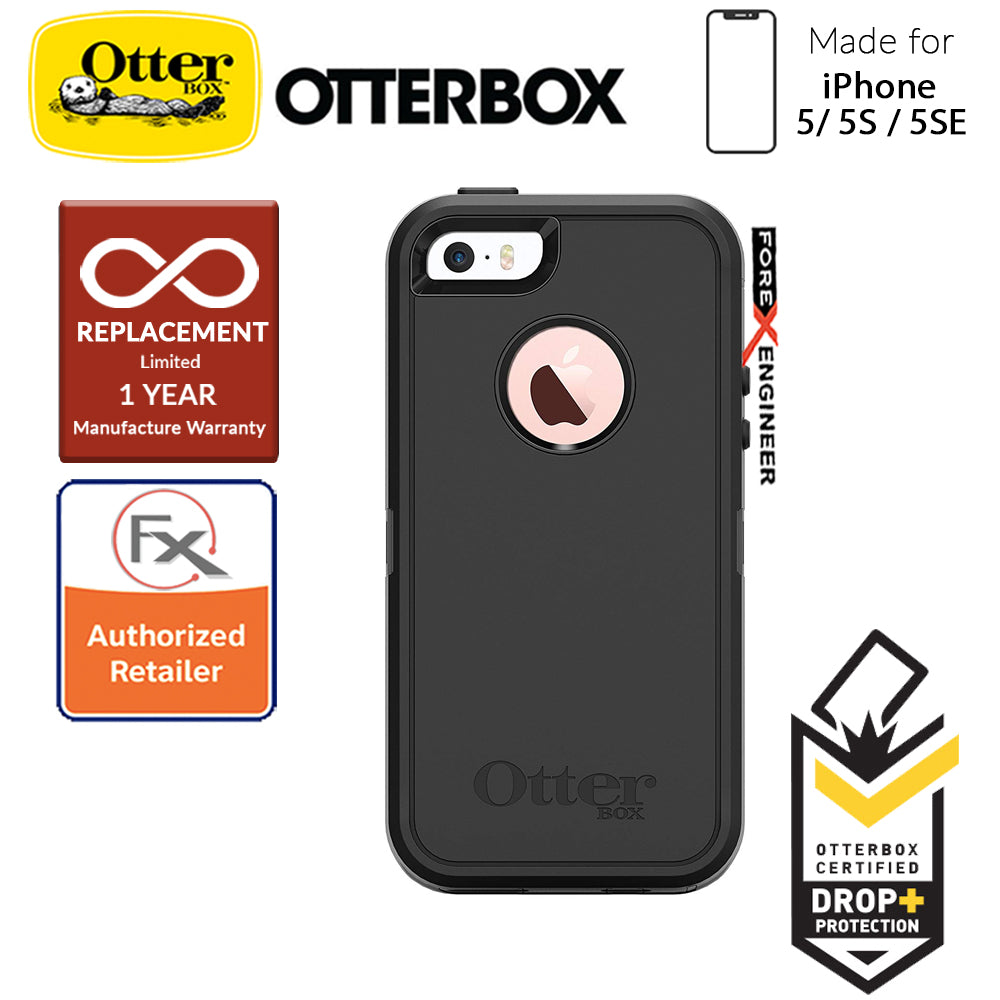 OtterBox Defender Series for iPhone 5-5s-SE - Black