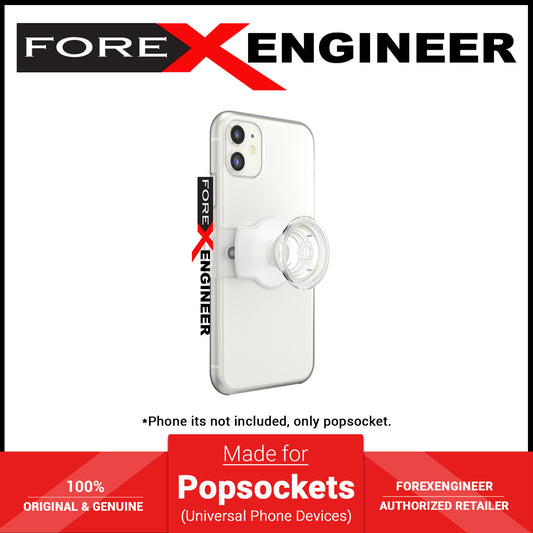 Popsockets PopGrip Slide Stretch - Clear on White (Barcode: 840173712665 )