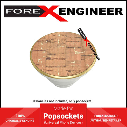 PopSockets Swappable Premium Material - Metallic Cork Gold