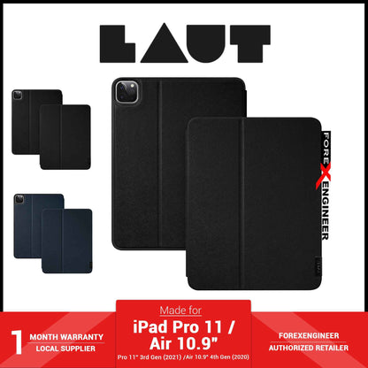 LAUT Prestige Folio for iPad Pro 11" - Air 10.9" ( 2018 - 2022 ) M1 Chip - Black (Barcode: 4895206923118 )