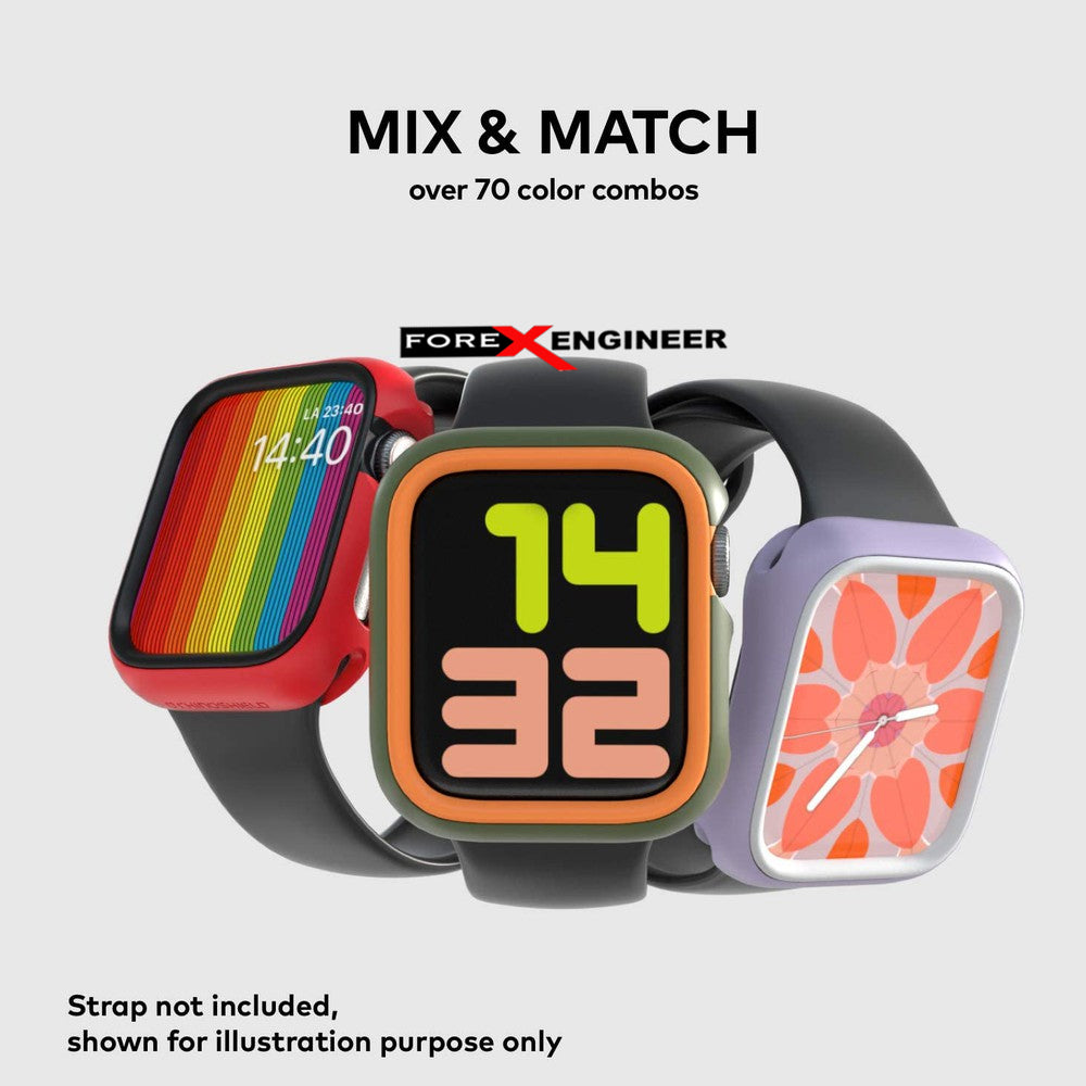 Rhinoshield RIM for Apple Watch 44mm - 42mm Series 6 - SE - 5 - 4 - 3 - 2 - 1 - Use with Rhinoshield CrashGuard NX - Red (Barcode: 4710562402063)