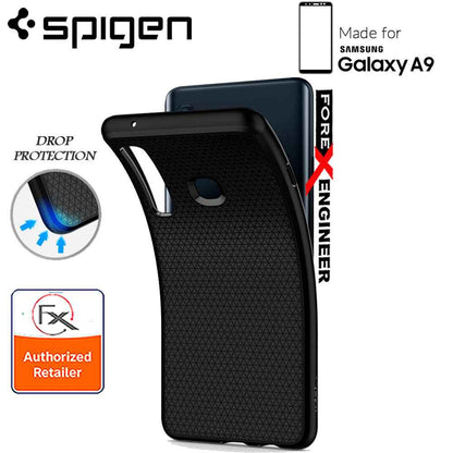 Spigen Liquid Air for Samsung Galaxy A9 (2018) - Matte Black - Forexengineer-malaysia