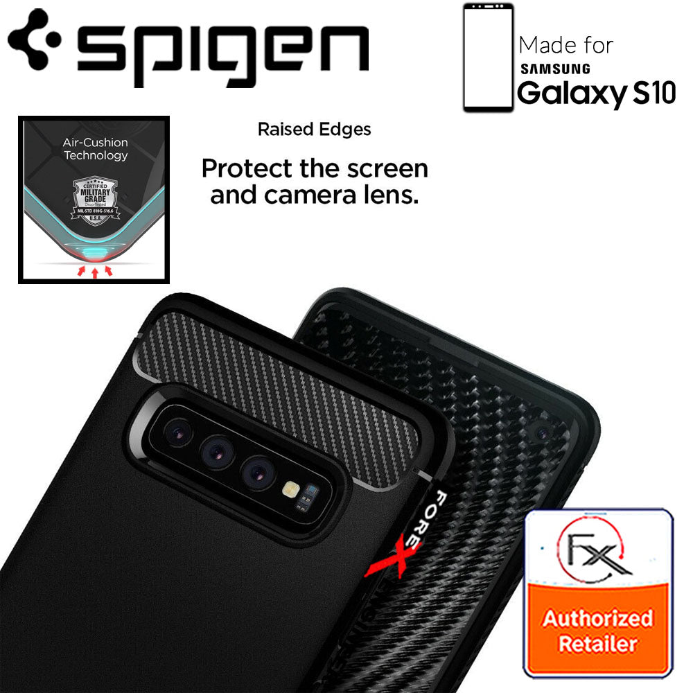 Spigen Rugged Armor for Samsung Galaxy S10 - Matte Black