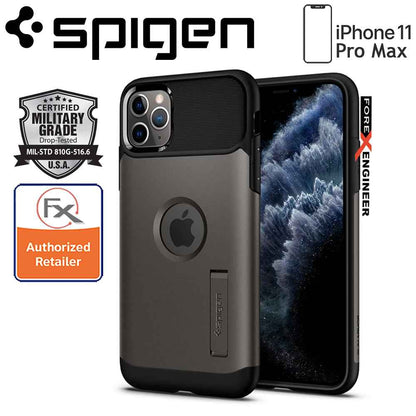 Spigen Slim Armor for iPhone 11 Pro Max (Gunmetal) - Forexengineer-malaysia