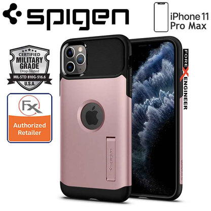 Spigen Slim Armor for iPhone 11 Pro Max (Rose Gold) - Forexengineer-malaysia