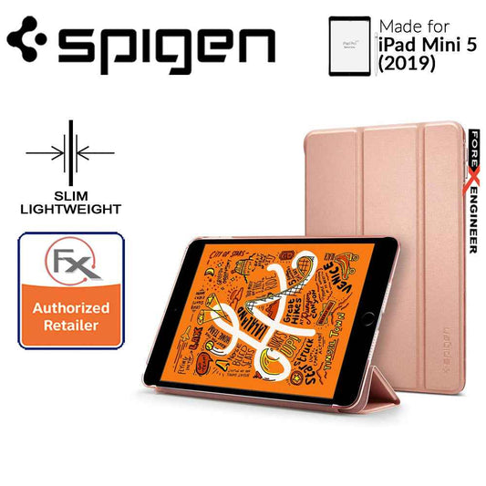 Spigen Smart Fold Case for iPad Mini 4 - iPad Mini 5 (2019) - Leather Tri-Fold Cover - Rose Gold (Barcode: 8809640255120 ) - Forexengineer-malaysia