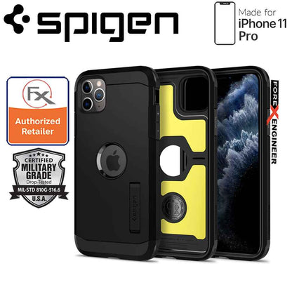 Spigen Tough Armor for iPhone 11 Pro (Black) - Forexengineer-malaysia
