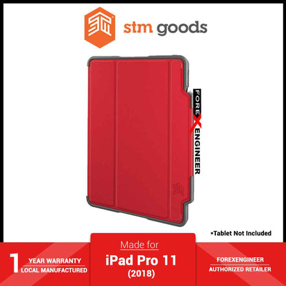 STM Dux Plus for iPad Pro 11" - 11 inch ( 2018 ) - Red ( Barcode : 765951762901 )