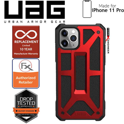 UAG Monarch for iPhone 11 Pro - Rugged Military Drop Tested - Crimson - Forexengineer-malaysia