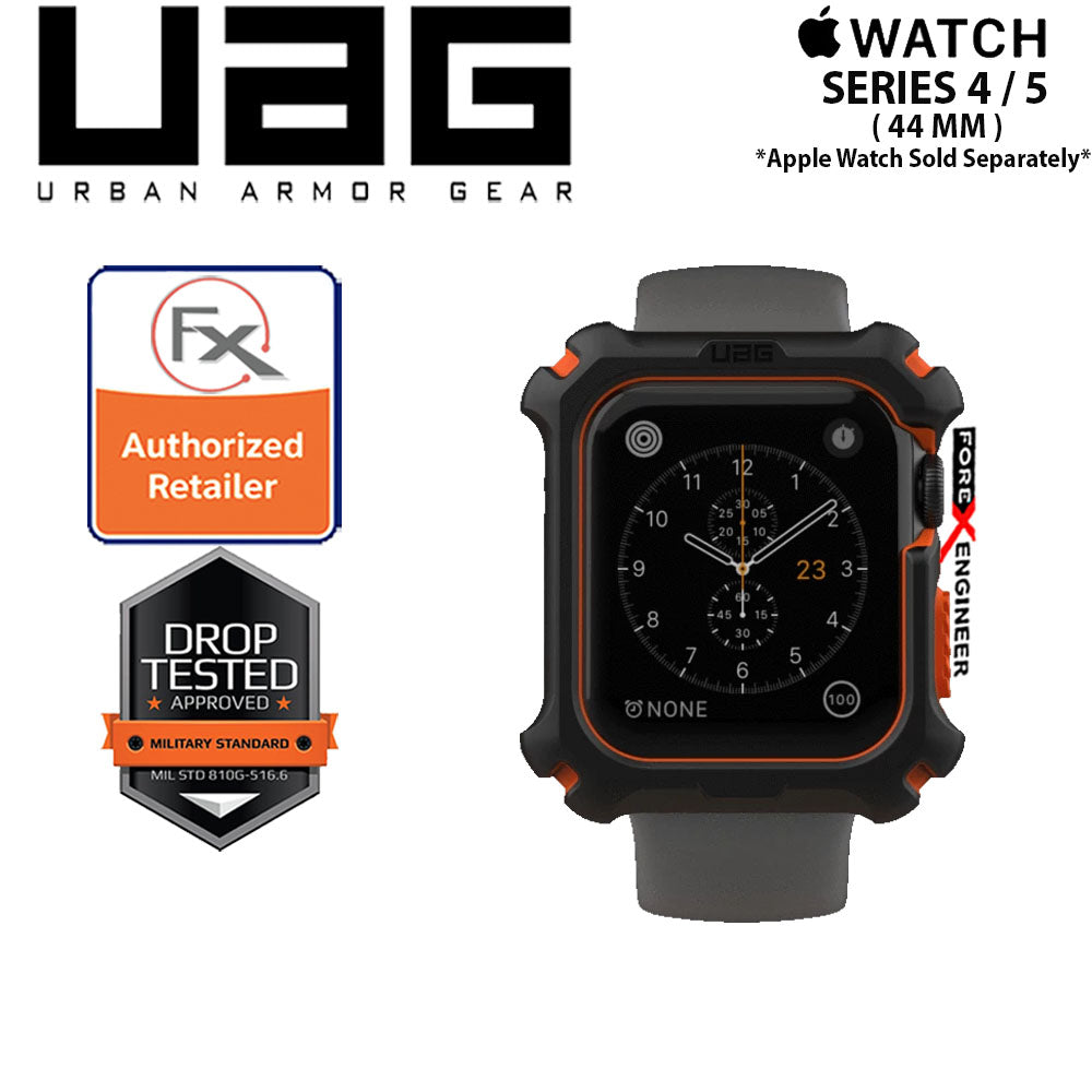 UAG Watch Case for Apple Watch Series 4 - 5 - SE - 6 - 44mm ( Black - Orange)