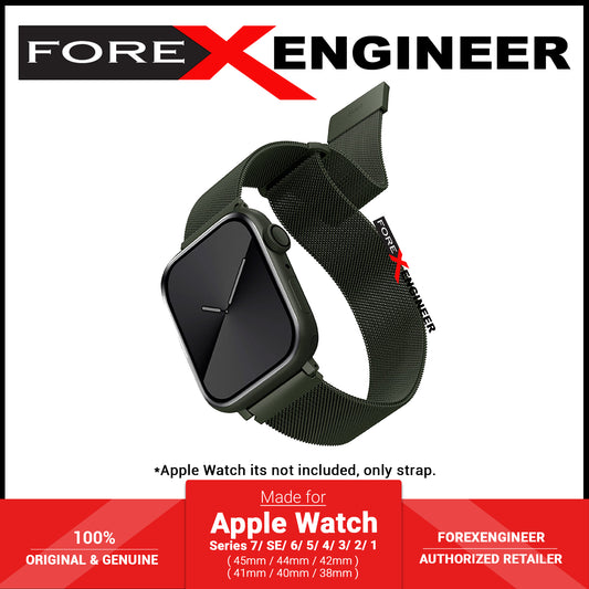 UNIQ Dante for Apple Watch Series 7 - SE - 6 - 5 - 4 - 3 - 2 - 1 ( 41mm - 40mm - 38mm ) - Green (Barcode: 8886463679180 )