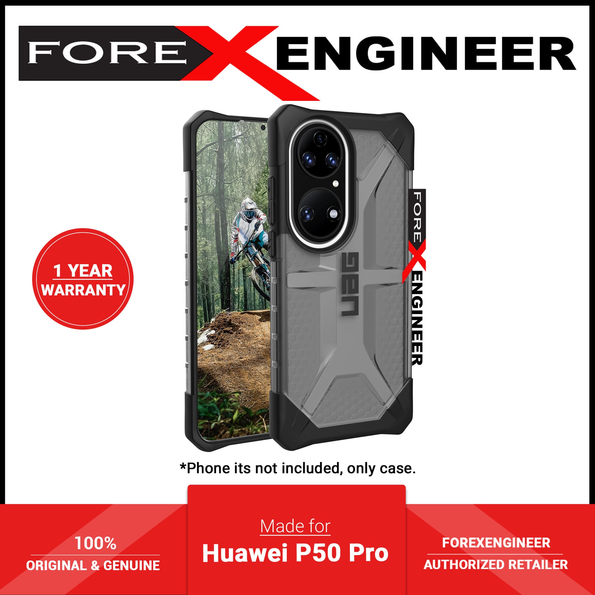 UAG Plasma Case for Huawei P50 Pro - Ash - Forexengineer -Malaysia- 810070361242