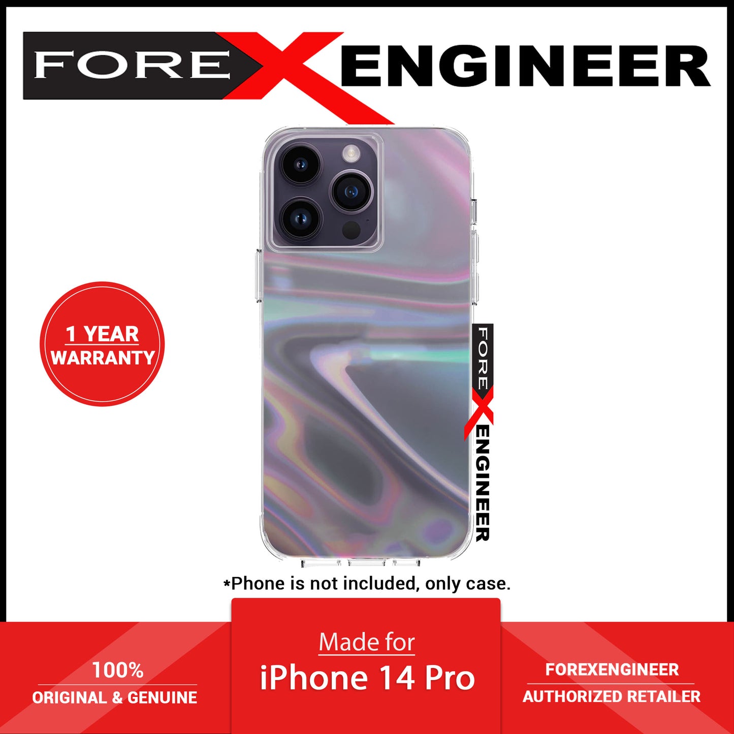 Case Mate Soap Bubble for iPhone 14 Pro - Iridescent (Barcode: 840171722062 )
