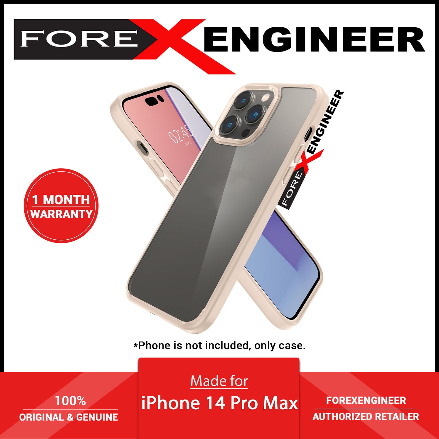 Spigen Ultra Hybrid for iPhone 14 Pro Max - Sand Beige (Barcode: 8809811863505 )