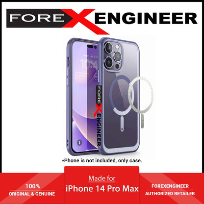 Supcase Unicorn Beetle UB MAG for iPhone 14 Pro Max - Slim Clear Case MagSafe Compatible - Deep Purple