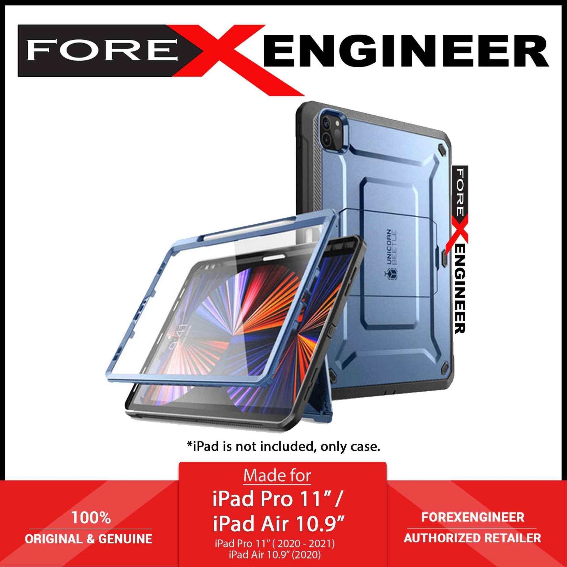 Supcase Unicorn Beetle UB PRO for iPad Pro 11" ( 2020 - 2022 ) - iPad Air 10.9" ( 5th Gen ) ( 2022 ) with Build-in Screen Protector & Apple Pencil Holder - Metallic Blue