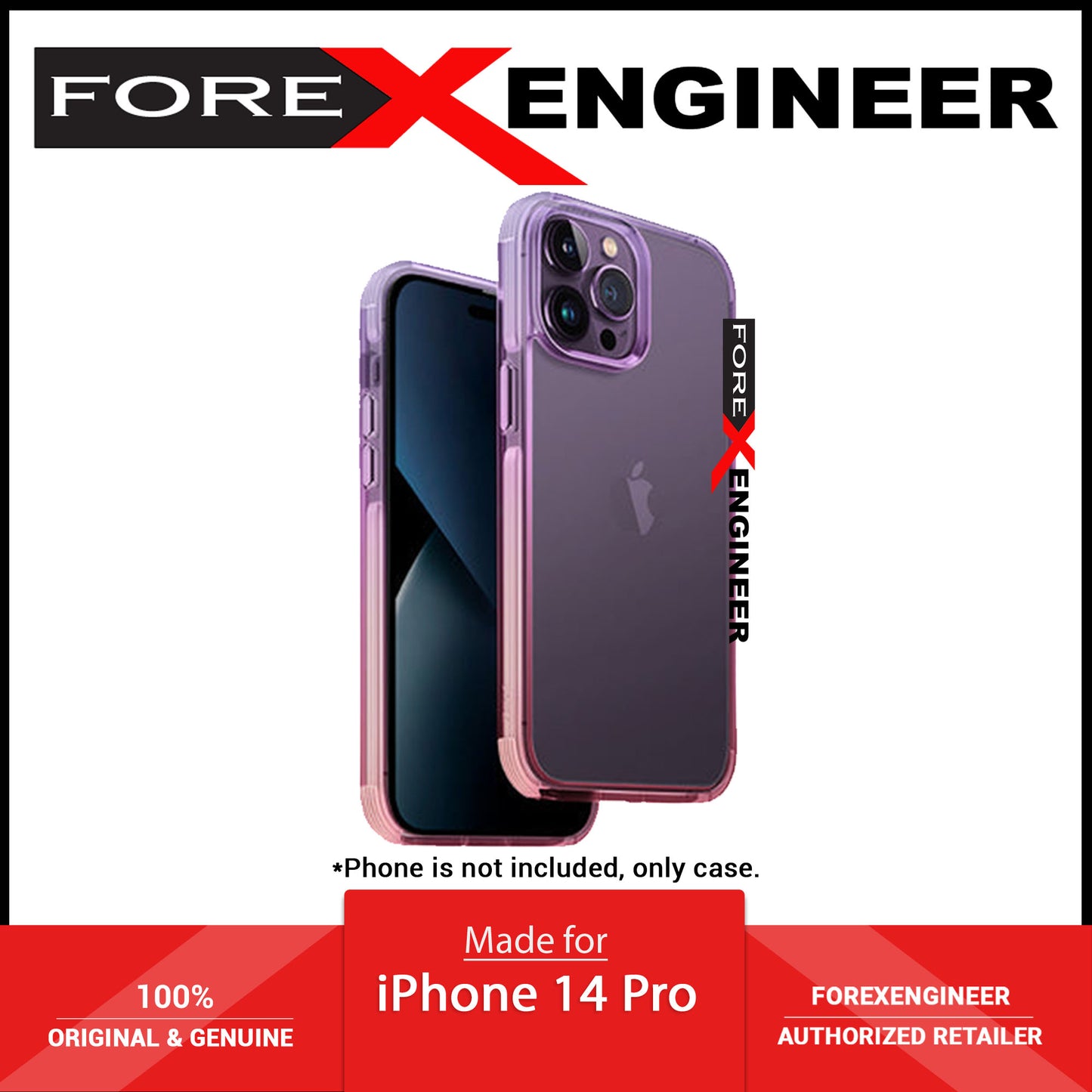 Uniq Combat Duo for iPhone 14 Pro - Lilac (Lavender-Pink) (Barcode: 8886463683729 )