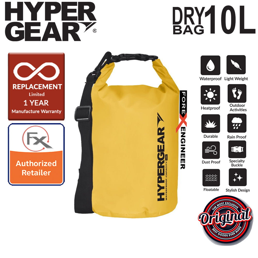 HyperGear Dry Bag 10L - IPX Waterproof Specification - Yellow