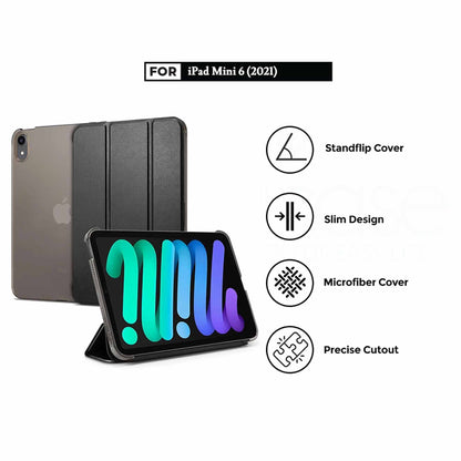 Spigen Smart Fold for iPad Mini 7th Gen ( 2024 ) / iPad Mini 6th Gen ( 2021 ) - Black (Barcode: 8809811854114 ) - Forexengineer-malaysia