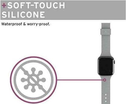 UAG [U] Dot Silicone for Apple Watch Series Ultra / Ultra 2/7/SE/6/5/4/3/2/1 49MM/45MM/44MM/42MM - Grey