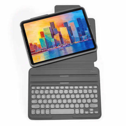 ZAGG Pro Keys Wireless Keyboard & Detachable Case for iPad Pro 11" (1st-4th Gen, M1/M2) & iPad Air 10.9" (4th-5th Gen, M1) - Black/Gray - Forexengineer-malaysia