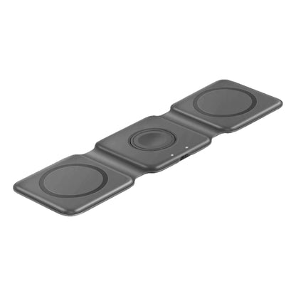Energea Bazic GoMag TRIO 3 IN 1 Foldable Magnetic Wireless Charger 15W for iPhone - Apple Watch - Airpods ( Barcode: 6957879424649) - Forexengineer -Malaysia- 6957879424649