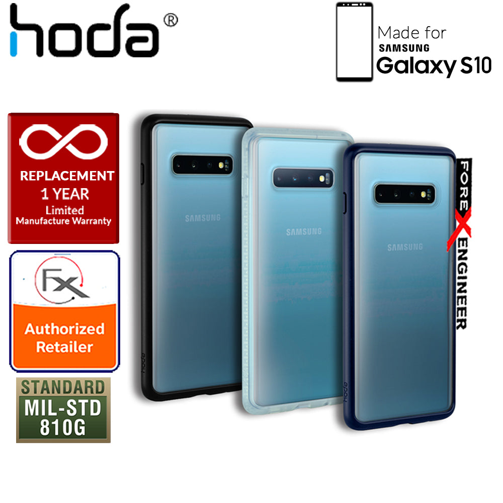 HODA ROUGH Military Case for Samsung Galaxy S10 - Military Drop Protection - Dark Blue