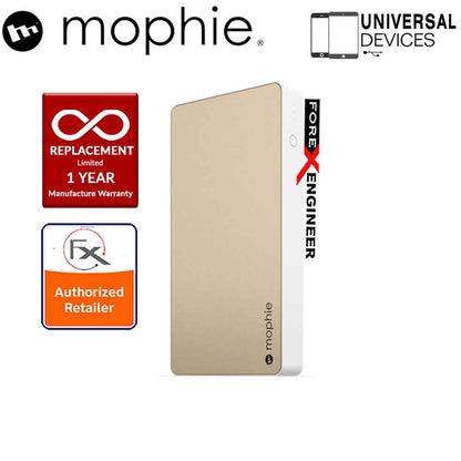 Mophie Powerstation XL 10000mah Universal Powerbank made for smartphone, tablets & USB Devices - Gold - Forexengineer-malaysia