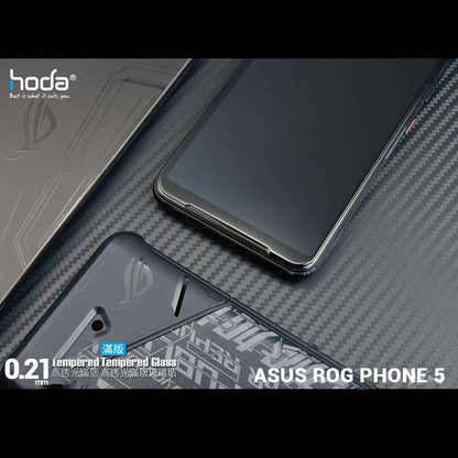 Hoda Tempered Glass for ASUS Rog Phone 5 - 5 Pro - 5 Ultimate ( 0.21mm ) - Evolution Strenghened Edge Full Coverage - Clear ( Barcode : 4711103540602 )
