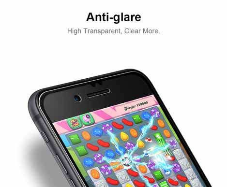 Hoda Tempered Glass for iPhone SE ( 2022 - 2020 ) compatible with iPhone 7 - 8 - 2.5D 0.33mm Full Coverage Tempered Glass -Matte (Barcode : 4713381516904 )