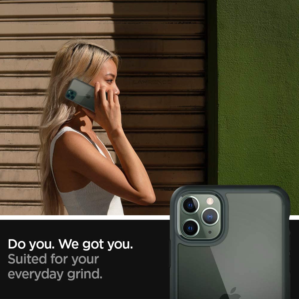 [RACKV2_CLEARANCE] Spigen Ultra Hybrid  for iPhone 11 Pro - Midnight Green (Barcode: 8809685622826 )