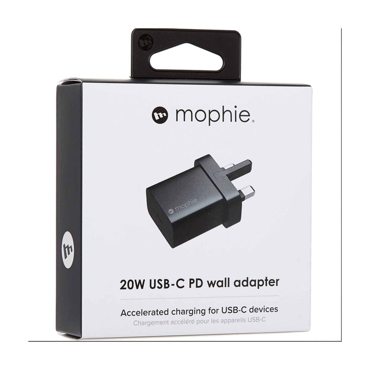 Mophie Wall Adapter USB-C PD 20W - Fast Charging - Black