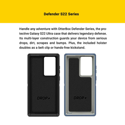 Otterbox Defender Series Case for Samsung Galaxy S22 Ultra - Fort Blue (Barcode: 840104295236 )