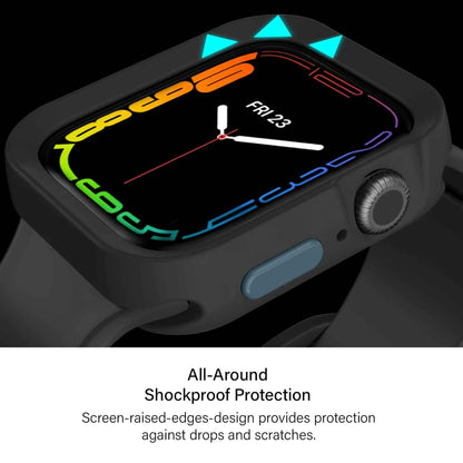 SwitchEasy COLORS Case for Apple Watch Series 7 - SE - 6 - 5 - 4 ( 41mm - 40mm ) - Black (Barcode: 4895241104848 )