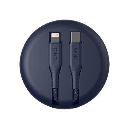 Uniq Halo Smart Cable Organiser ( USB-C to Lightning ) - Blue (Barcode: 8886463666005 ) - Forexengineer -Malaysia- 8886463666005