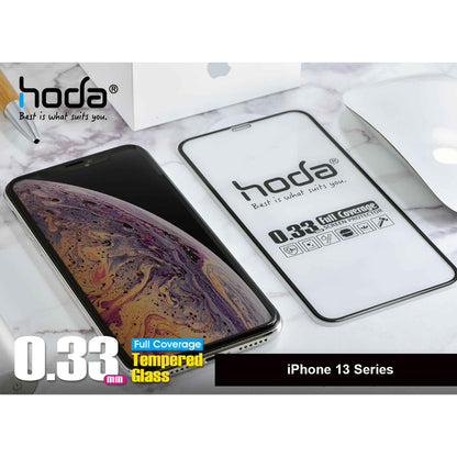 Hoda Tempered Glass for iPhone 13 Mini 5.4" 5G ( 2.5D 0.33mm Full Coverage ) - Clear (Barcode: 4711103541647 )