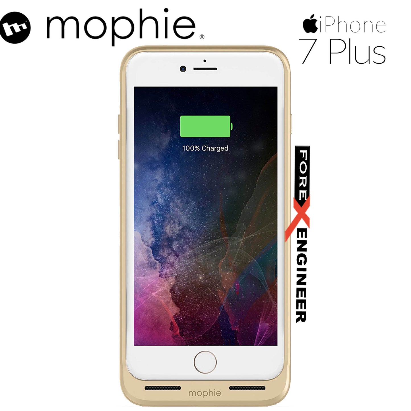 Mophie Juice Pack air for iphone 7 - 8 plus - gold color (wireless charge capable)