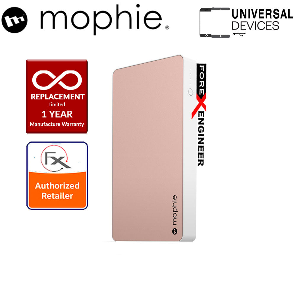 Mophie Powerstation XL 10000mah Universal Powerbank made for smartphone, tablets & USB Devices - Rose Gold